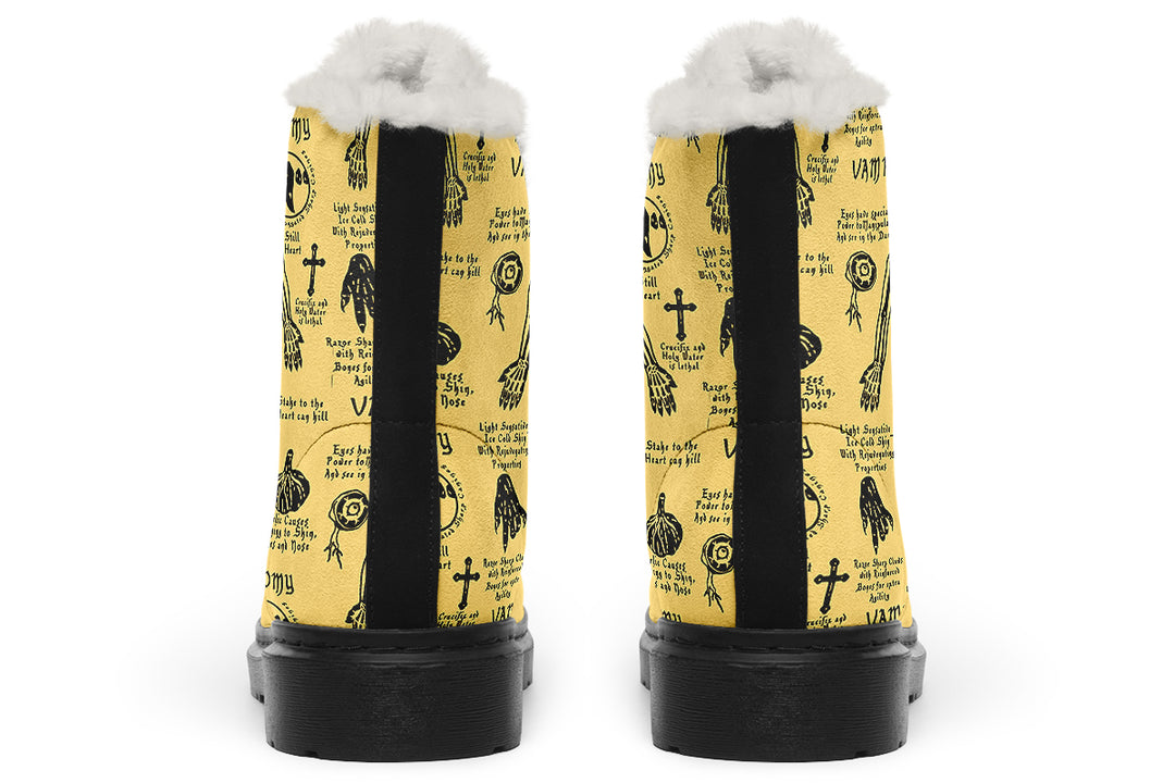 Gold Vampire Study Winter Boots