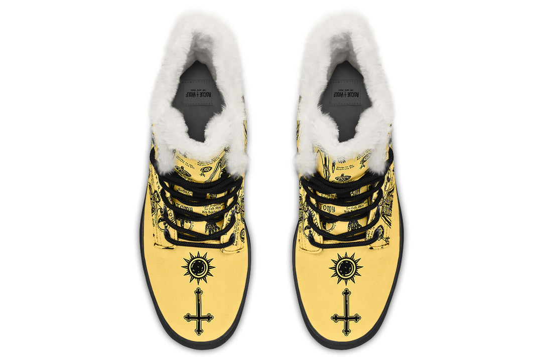 Gold Vampire Study Winter Boots