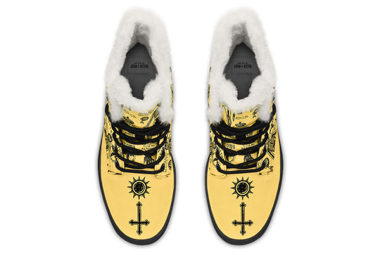 Gold Vampire Study Winter Boots