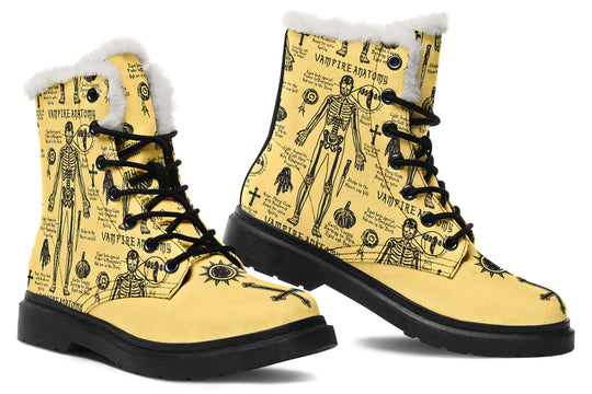 Gold Vampire Study Winter Boots