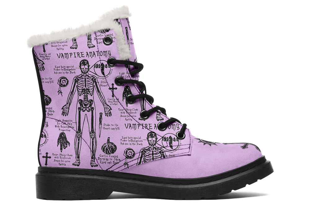 Lavender Vampire Study Winter Boots