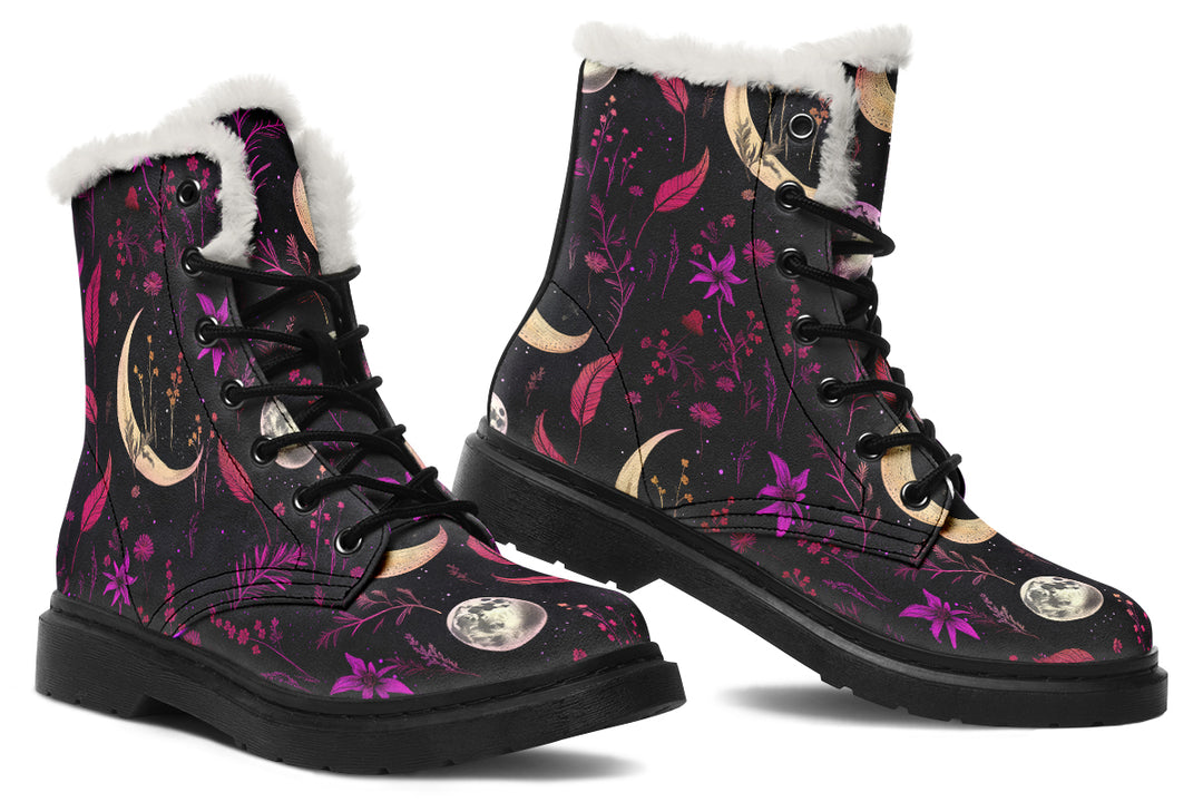 Magenta Moonlit Botanica Winter Boots