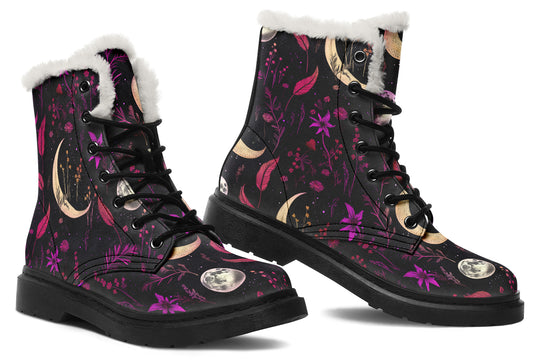 Magenta Moonlit Botanica Winter Boots