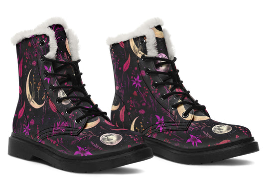 Magenta Moonlit Botanica Winter Boots