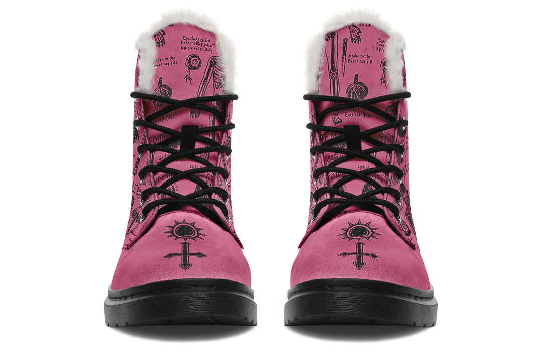 Mauve Vampire Study Winter Boots