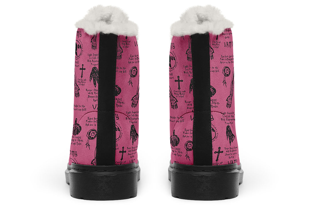 Mauve Vampire Study Winter Boots