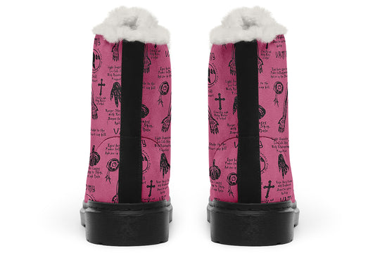Mauve Vampire Study Winter Boots