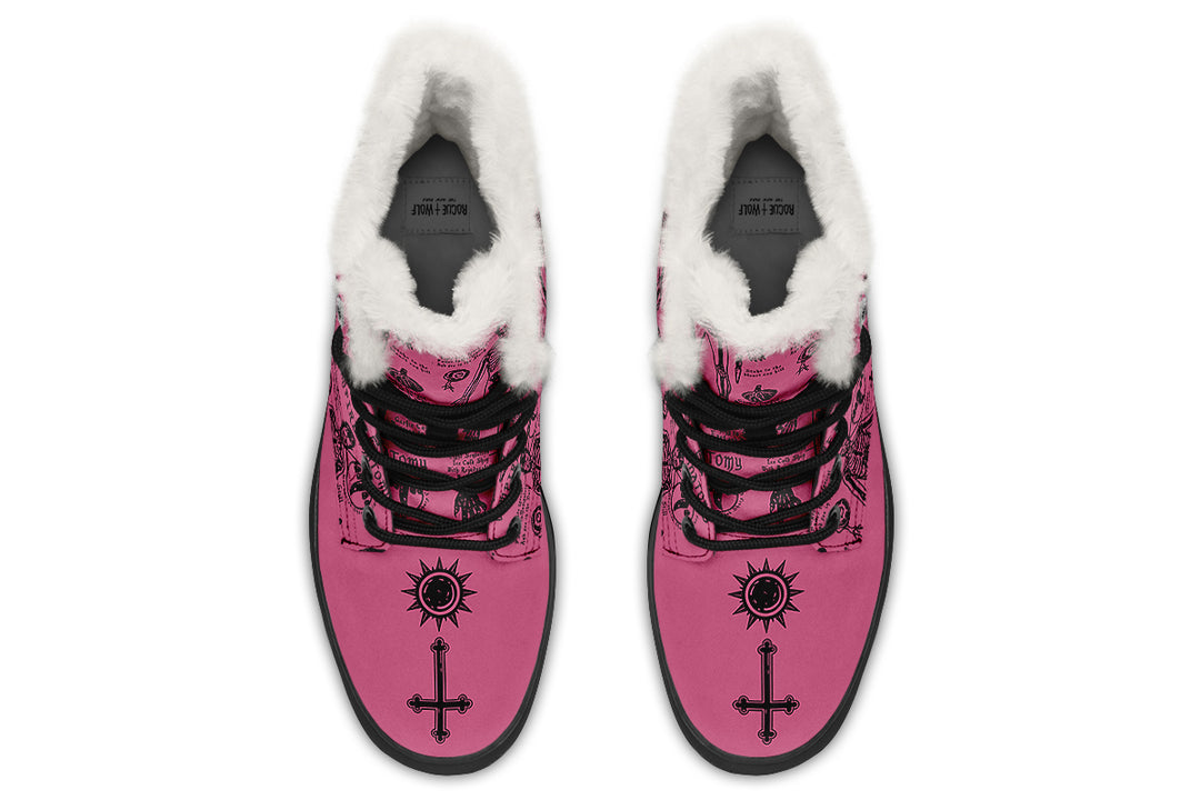 Mauve Vampire Study Winter Boots