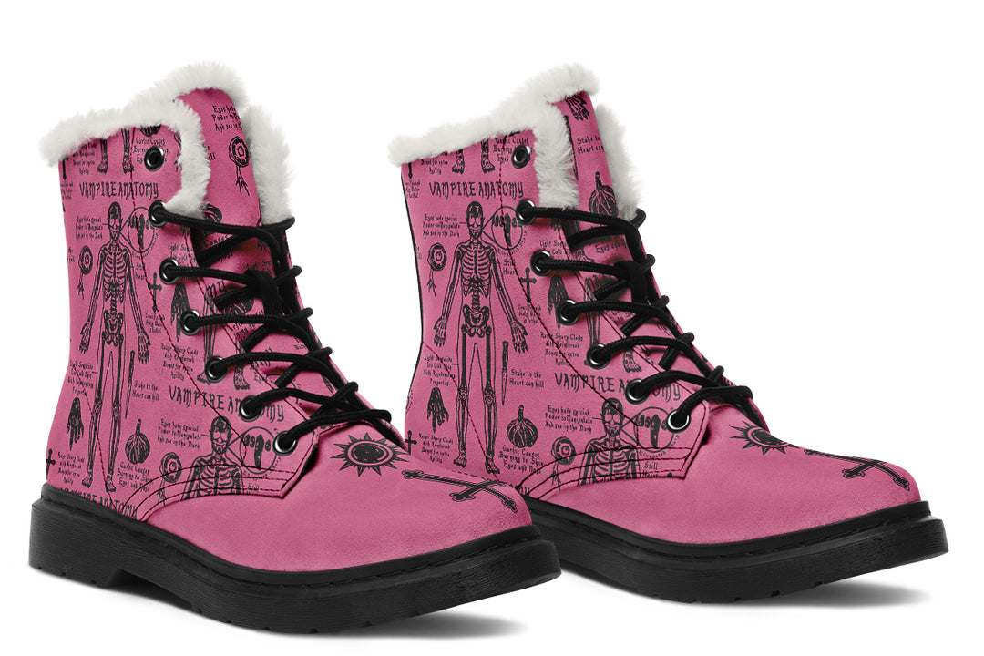 Mauve Vampire Study Winter Boots