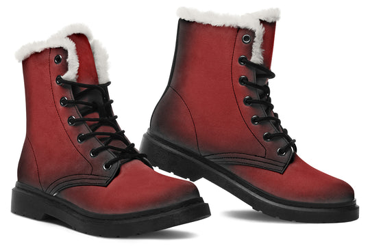Mood: Blood Winter Boots - Witchy Style Boots Durable Nylon Water Resistant Vibrant Print Toasty Lined
