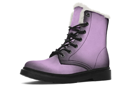 Mystic Dusk Winter Boots - Comfortable Winter Boots Durable Nylon Lace-up Weatherproof Stylish Warm Lined