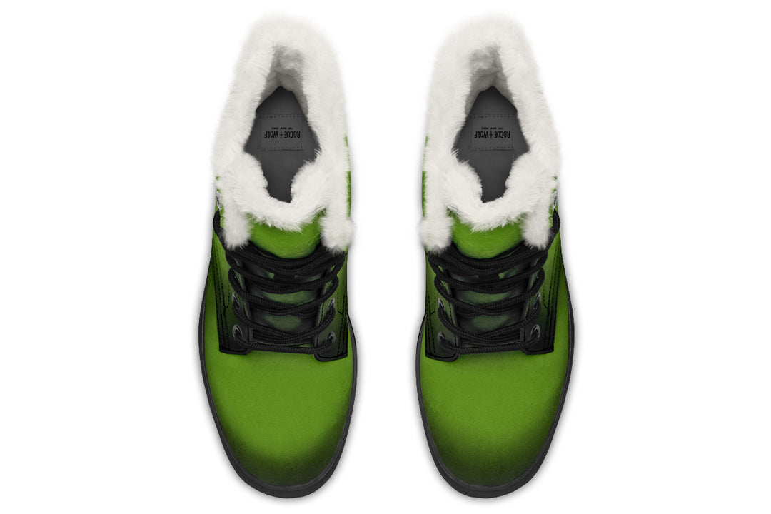 Mystic Moss Winter Boots - Versatile Winter Footwear Durable Nylon Water Resistant Toasty Lined