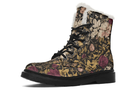 Nightgold Vintage Peonies Winter Boots