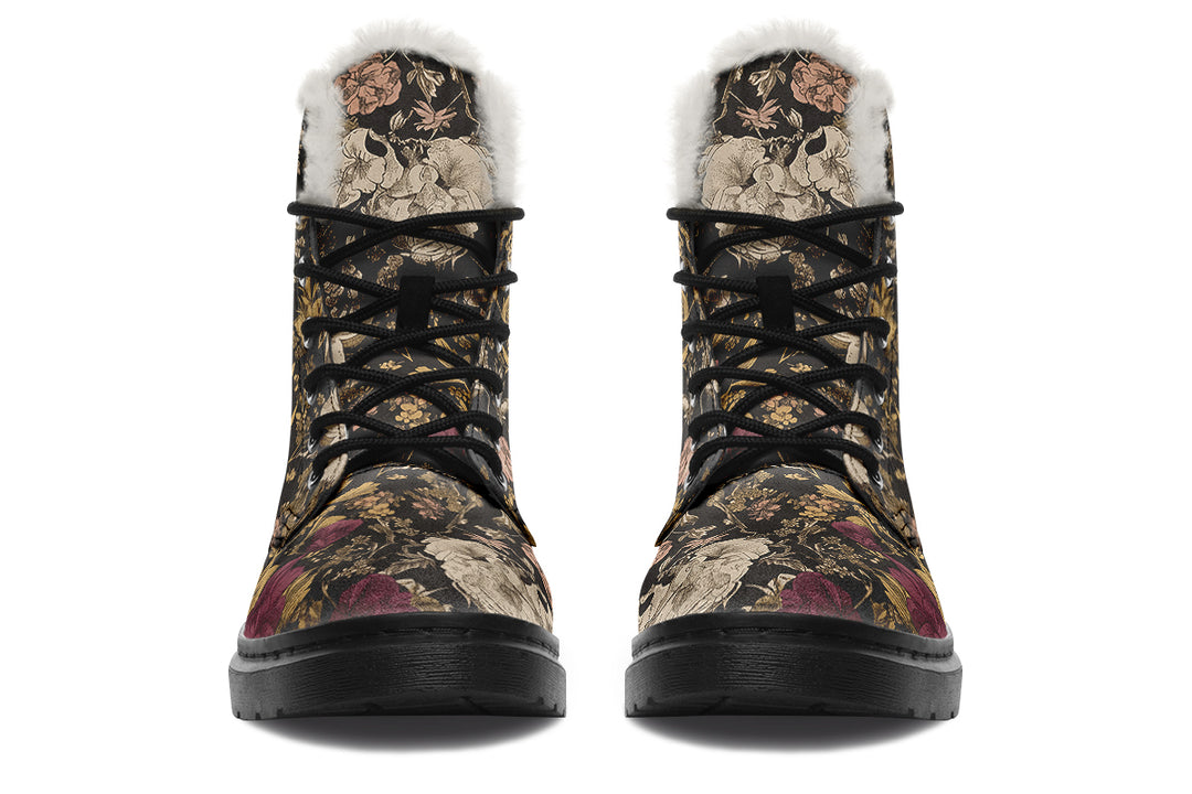 Nightgold Vintage Peonies Winter Boots