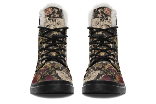 Nightgold Vintage Peonies Winter Boots