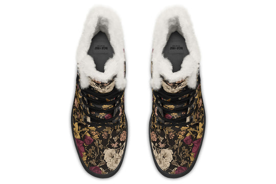 Nightgold Vintage Peonies Winter Boots