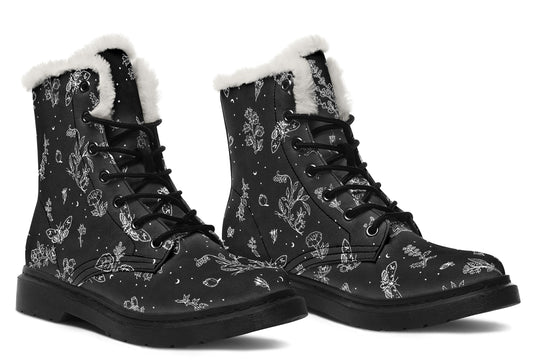 Nightshade Winter Boots - Weatherproof Stylish Boots Warm Lined Durable Nylon Vibrant Print Festival