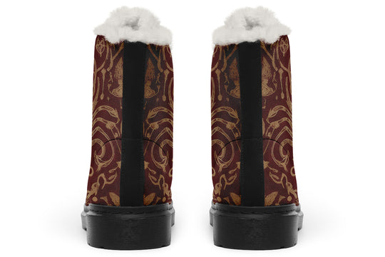 Oxblood Scorpion Sigil Winter Boots
