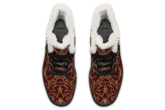 Oxblood Scorpion Sigil Winter Boots