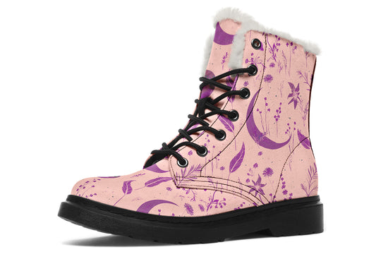 Pink Moonlit Botanica Winter Boots