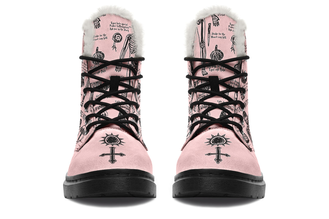 Pink Vampire Study Winter Boots
