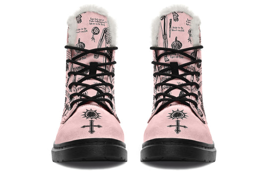 Pink Vampire Study Winter Boots