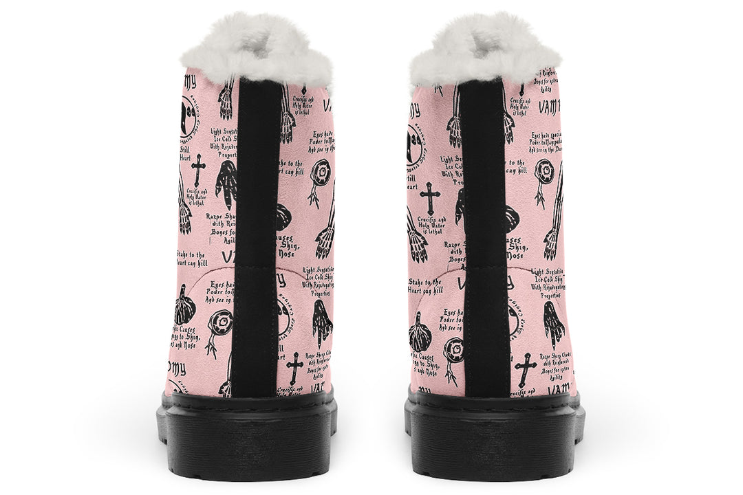 Pink Vampire Study Winter Boots