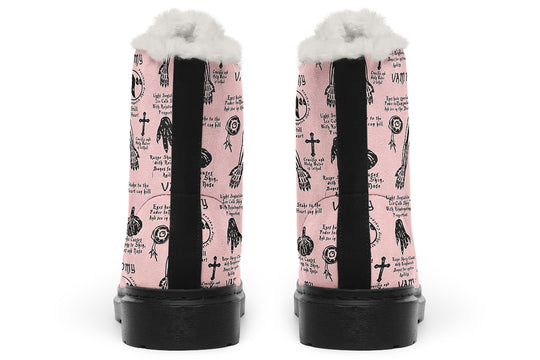 Pink Vampire Study Winter Boots