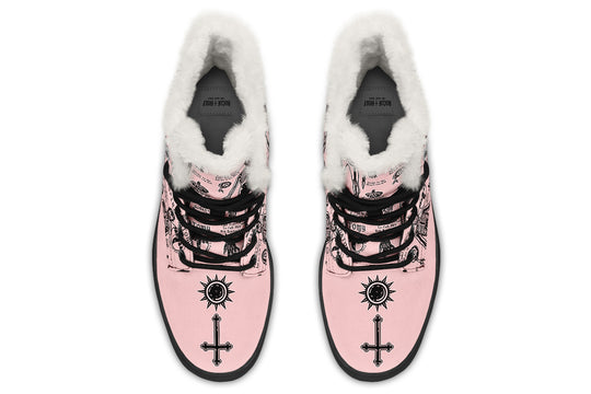 Pink Vampire Study Winter Boots
