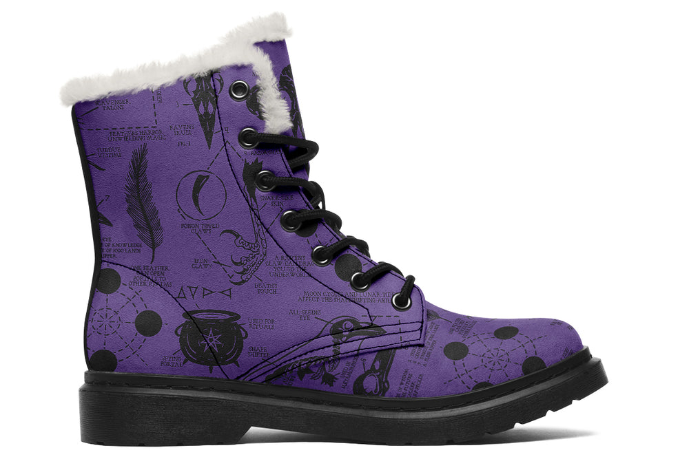 Purple Raven Study Winter Boots