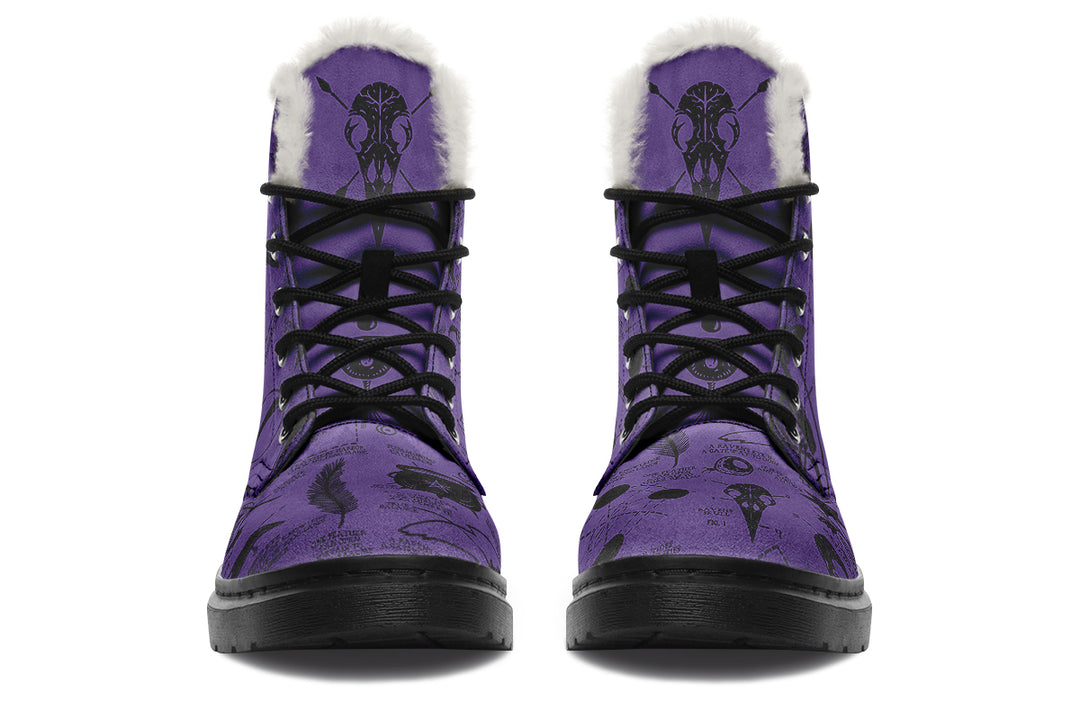 Purple Raven Study Winter Boots