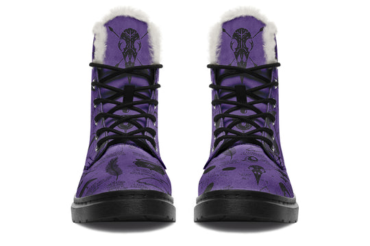 Purple Raven Study Winter Boots