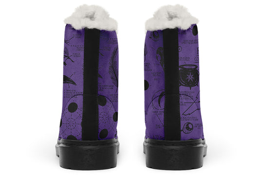 Purple Raven Study Winter Boots