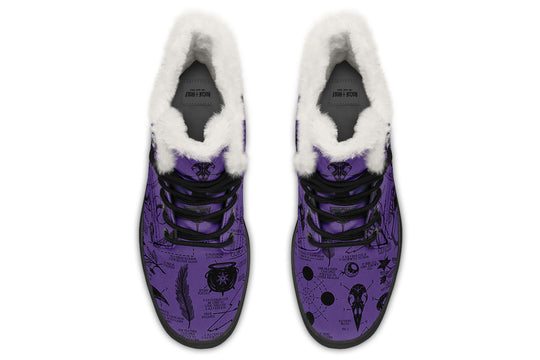 Purple Raven Study Winter Boots