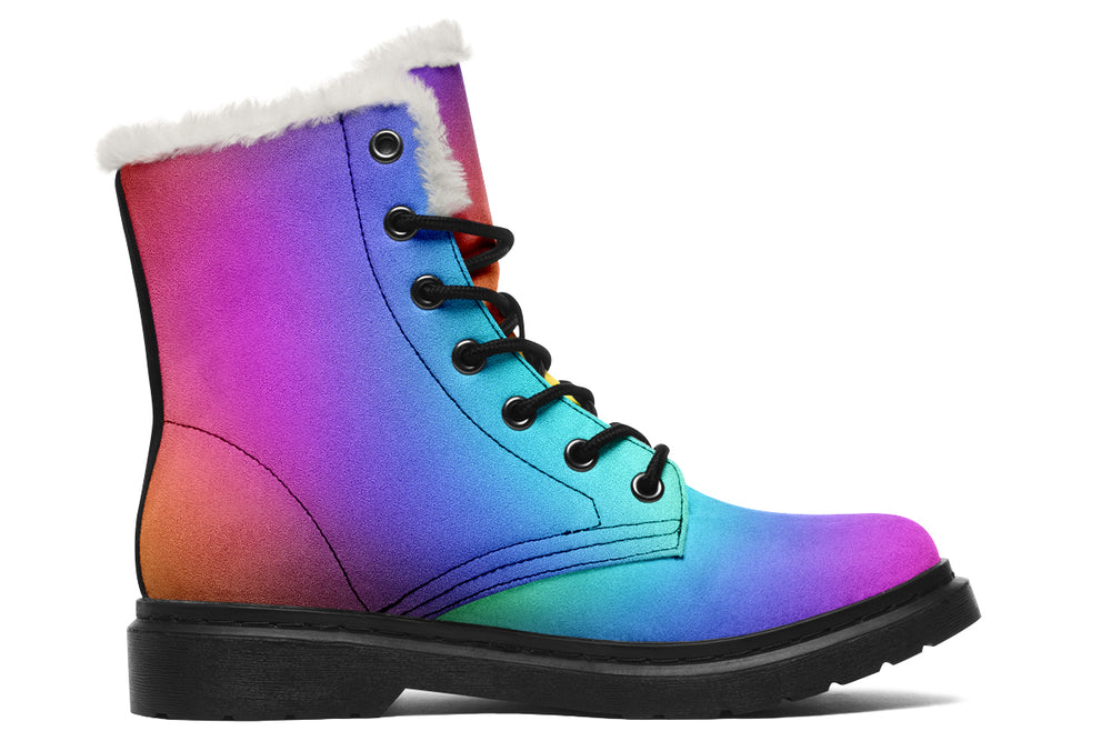 Rainbow Winter Boots