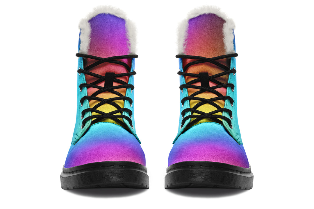 Rainbow Winter Boots