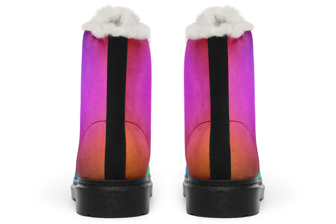 Rainbow Winter Boots