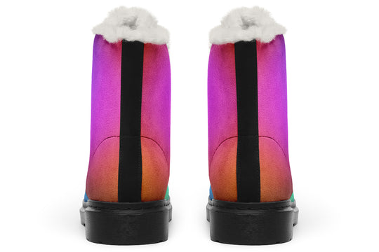 Rainbow Winter Boots