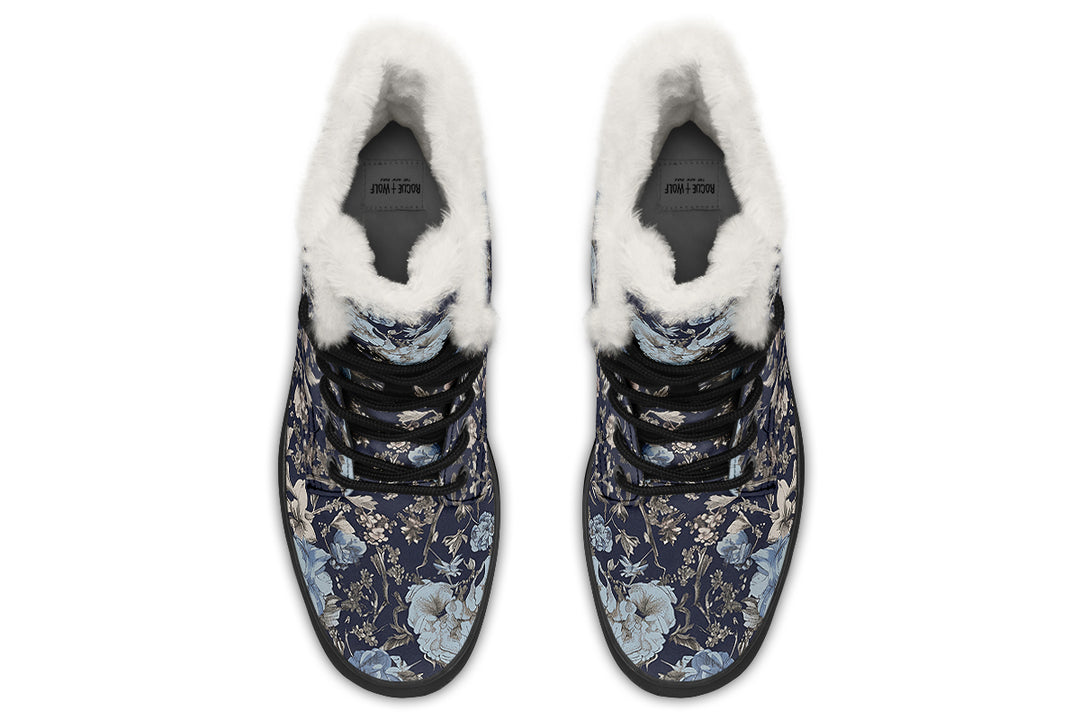 Regal Vintage Peonies Winter Boots