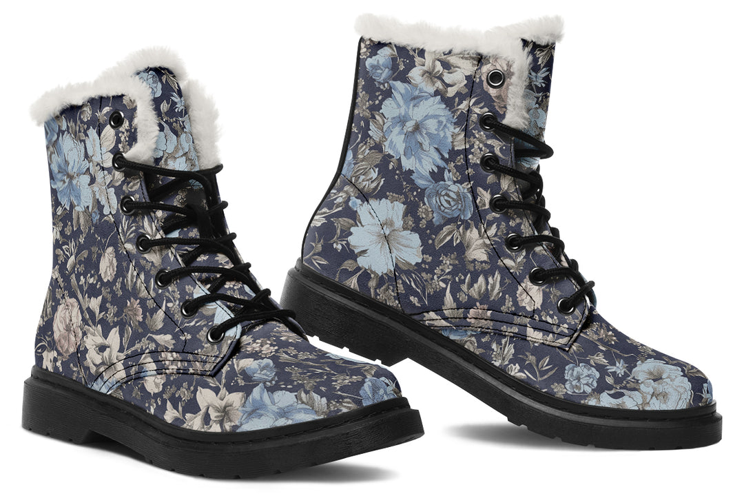 Regal Vintage Peonies Winter Boots