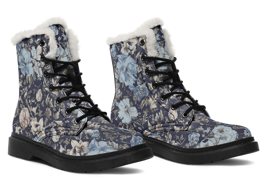 Regal Vintage Peonies Winter Boots