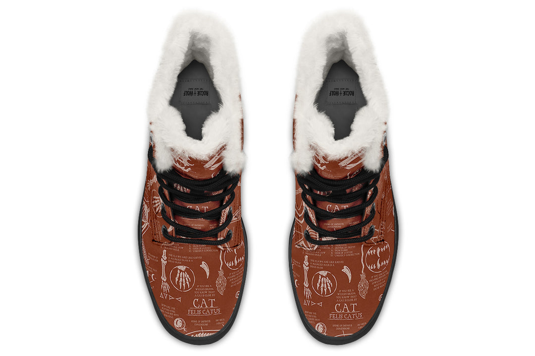 Rosewood Cat Study Winter Boots