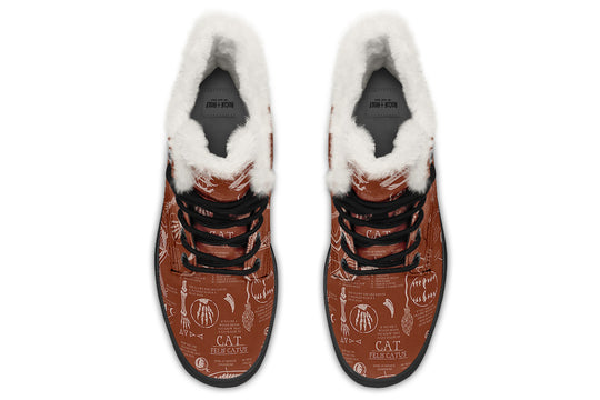 Rosewood Cat Study Winter Boots