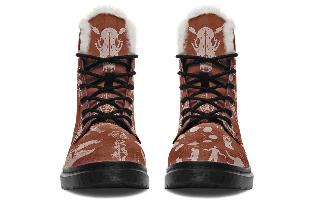 Rosewood Wolf Study Winter Boots