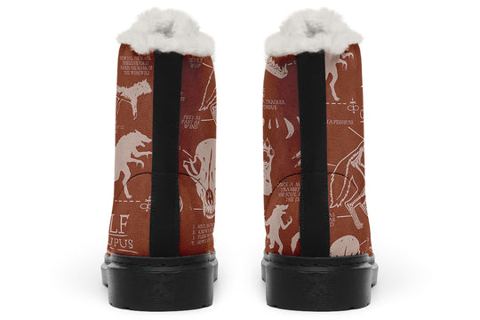 Rosewood Wolf Study Winter Boots