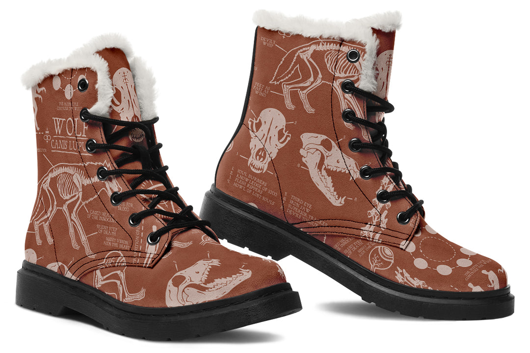 Rosewood Wolf Study Winter Boots