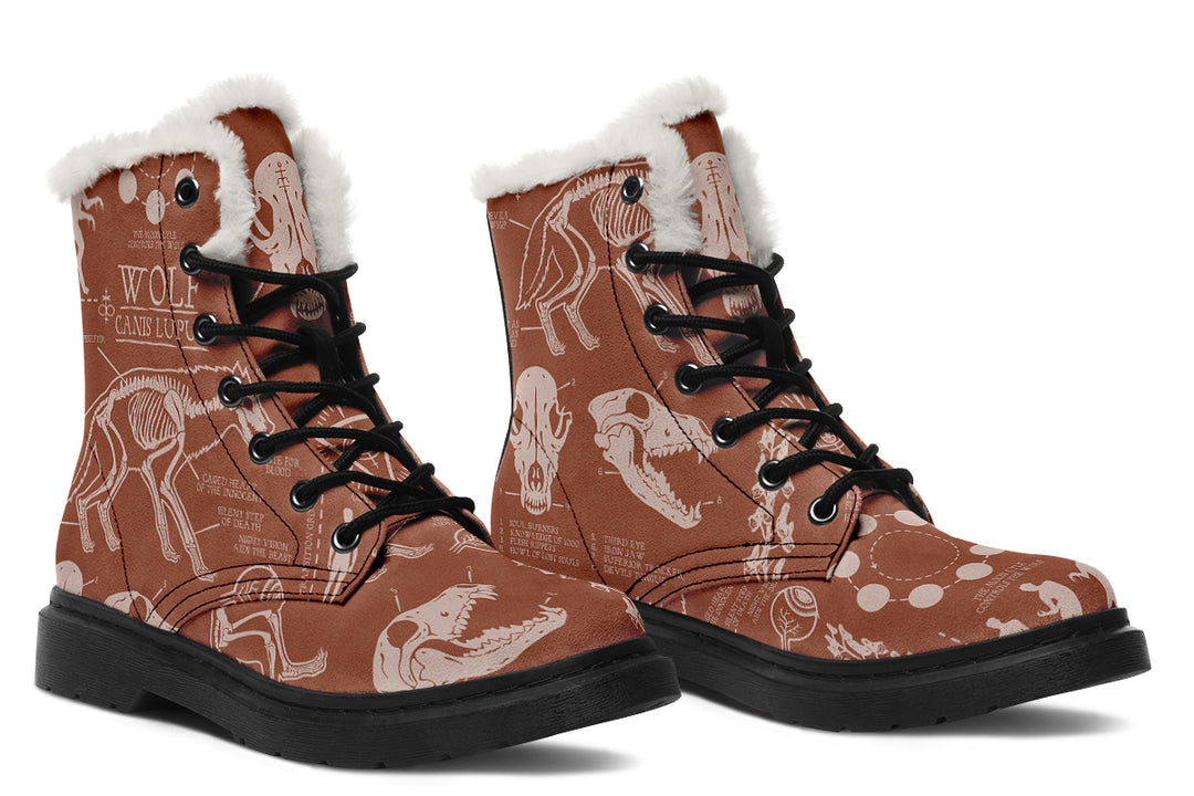 Rosewood Wolf Study Winter Boots