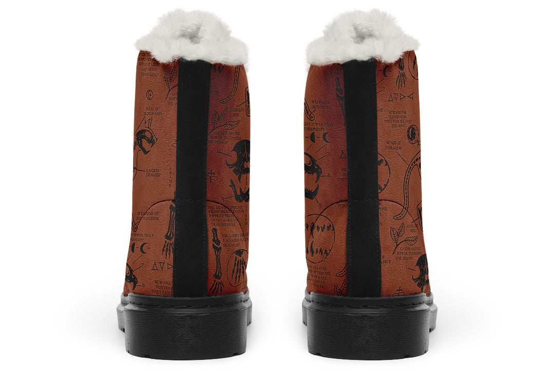 Rust Cat Study Winter Boots