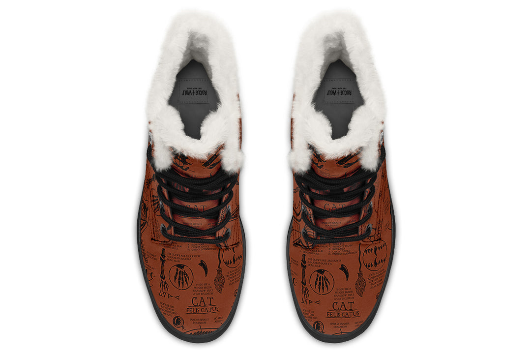 Rust Cat Study Winter Boots