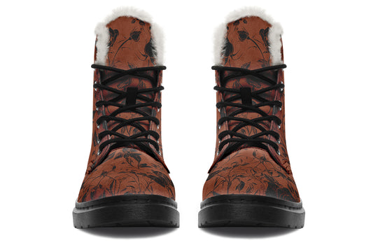 Rust Rose Romance Winter Boots